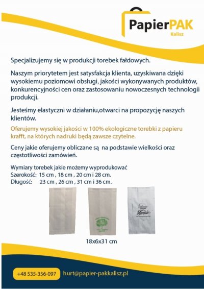 PapierPak Kalisz - Produkcja i sprzedaż opakowań papierowych