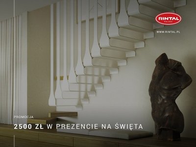 Schody Rintal promocja grudniowa do 2500 zł w prezencie na święta