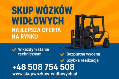 Skup wózków widłowych Pszczyna /Cały Śląsk/ Darmowy obiór