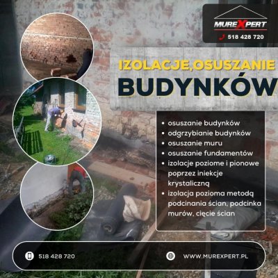 Skuteczne osuszanie i izolacje budynków - Śląsk i Małopolska