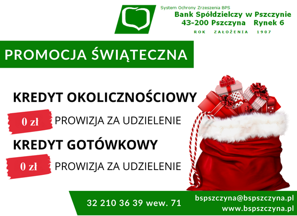 Bank Spółdzielczy w Pszczynie - Promocja Świąteczna